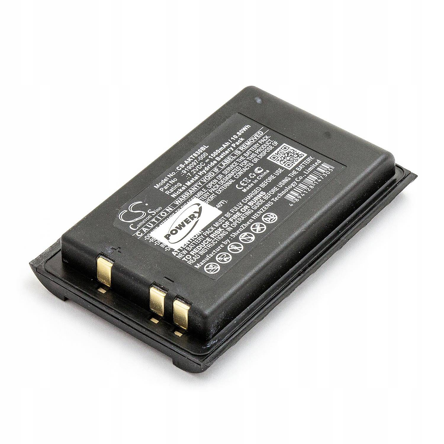 Baterija Akerstroms 919097-000 7,2V 1500mAh NiMH suderinama su 100J, 150J, BC82, BC92, MC83, BC83
