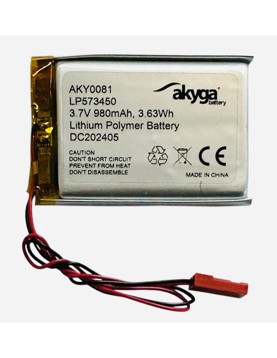 Li-Polimer battery (573450) 980mAh