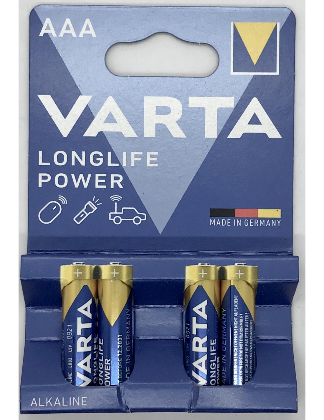 Varta Longlife baterija AAA 4903  4vnt