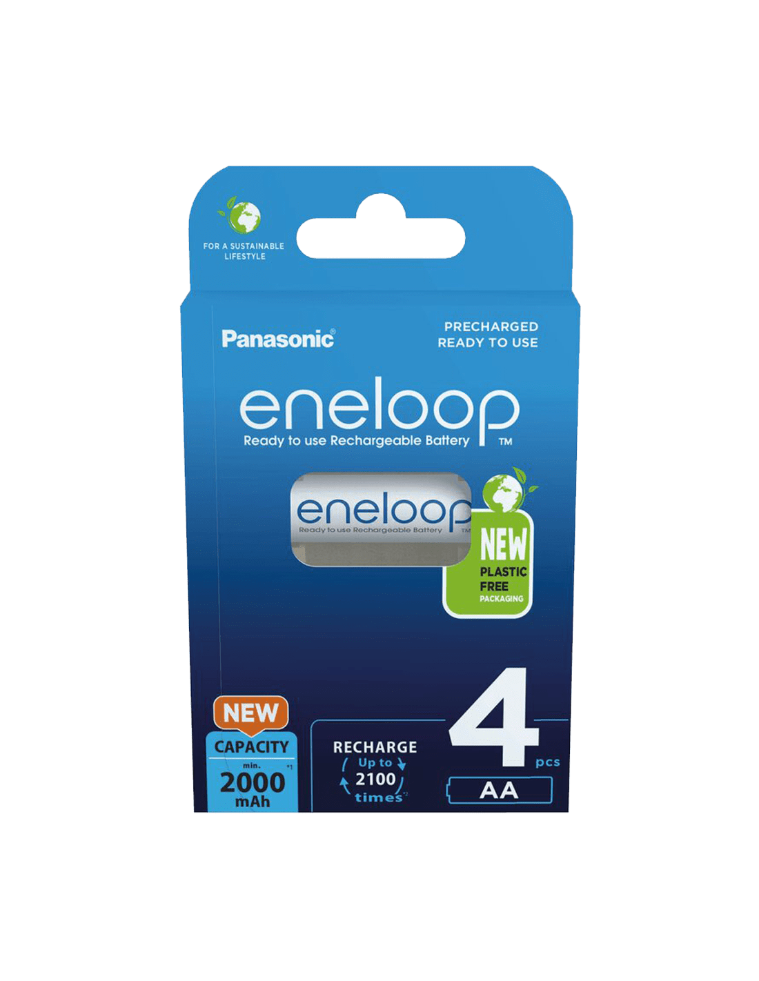 Panasonic Eneloop AA 2000mAh  4vnt