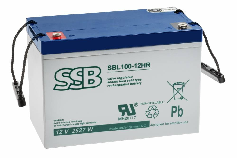 AGM SBL100-12HR 12V 90Ah M8 maitinimo akumuliatorius