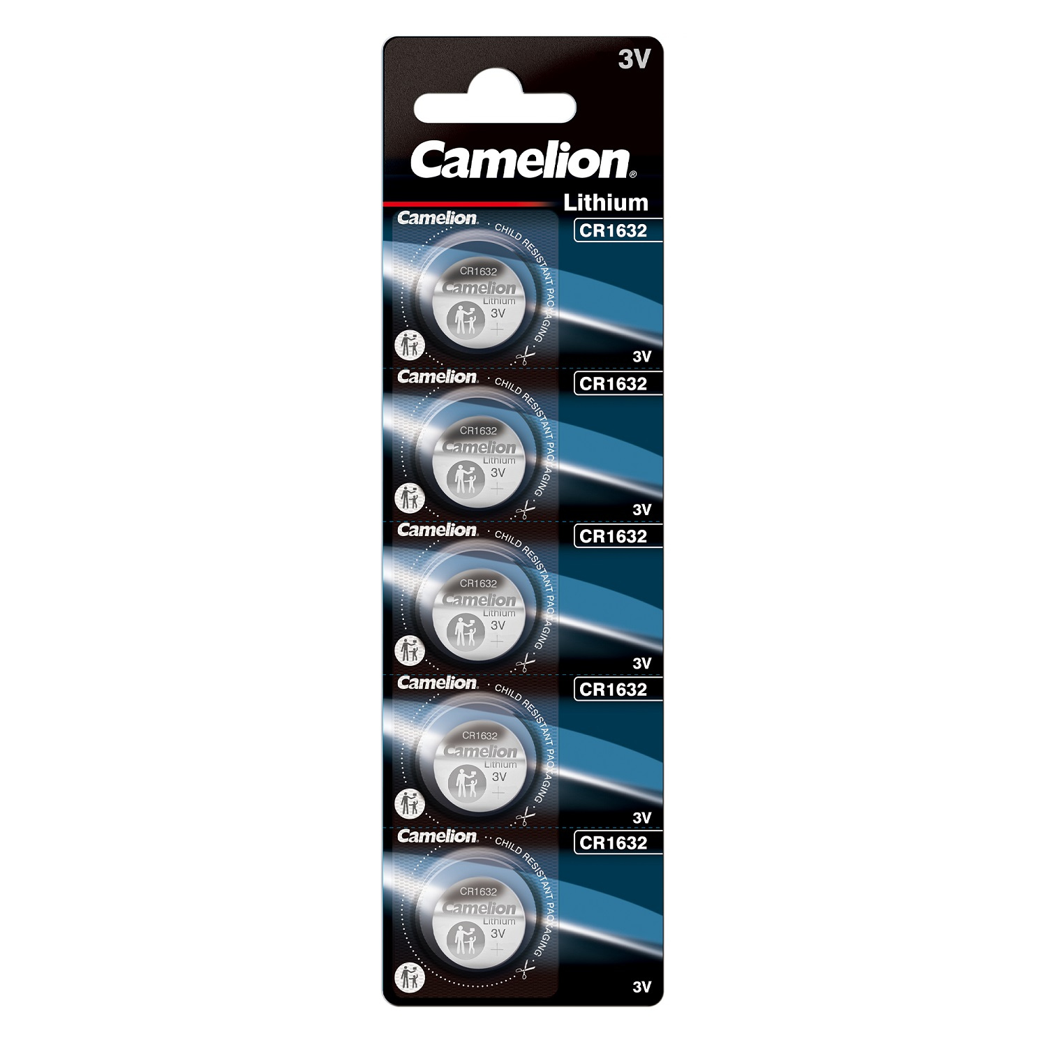Camelion ličio baterija CR1632 DL1632 ECR1632 3V B5 5vnt.