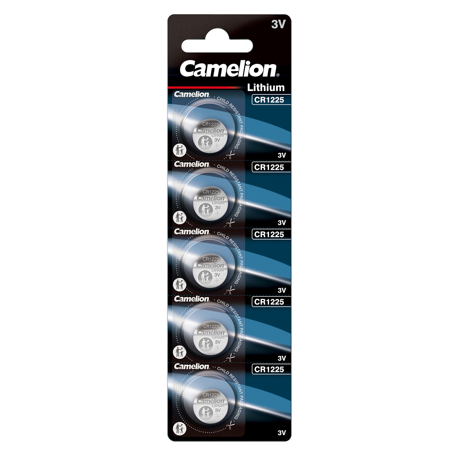 Camelion CR1225 3V ličio baterija DL1225 BR1225 B5 5vnt.