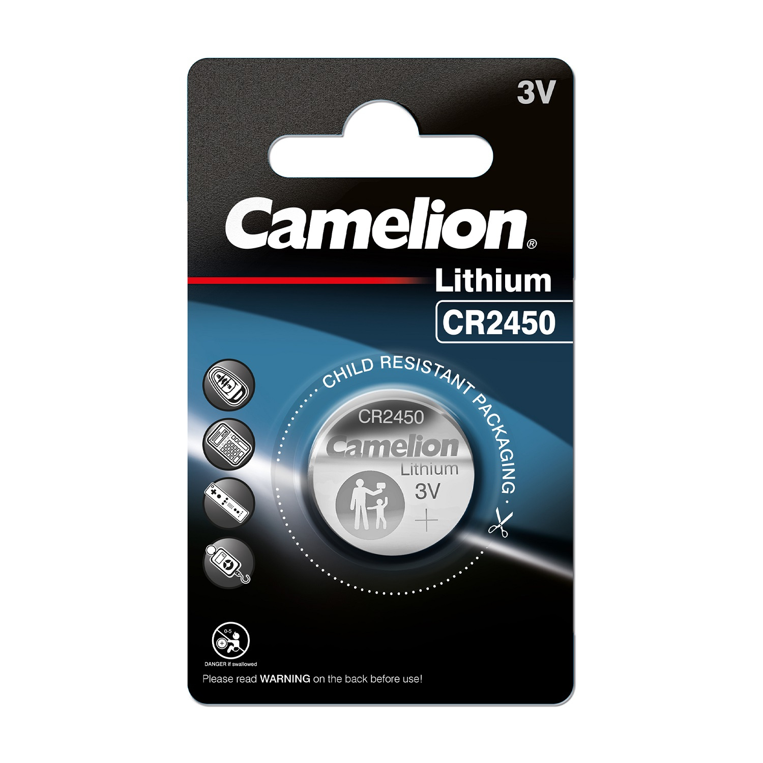 Camelion ličio baterija CR2450 3V DL2450, ECR2450, 2450