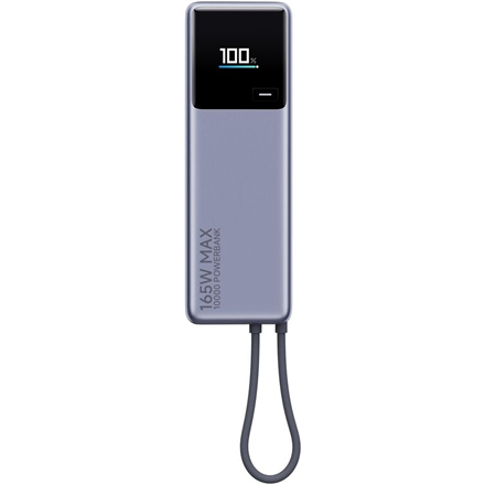 Išorinė baterija Xiaomi 165W Power Bank (Integrated Cable)  10000 mAh  USB-C  Gray