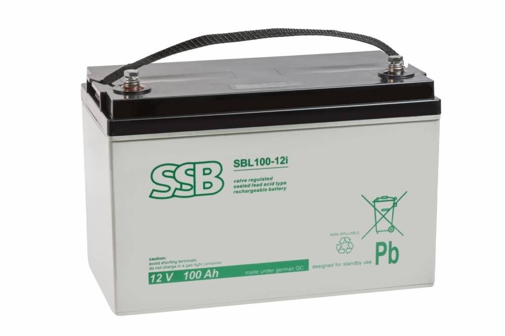 SSB SBL 100-12i 12V 100Ah AGM buferinė baterija, nereikalaujanti priežiūros