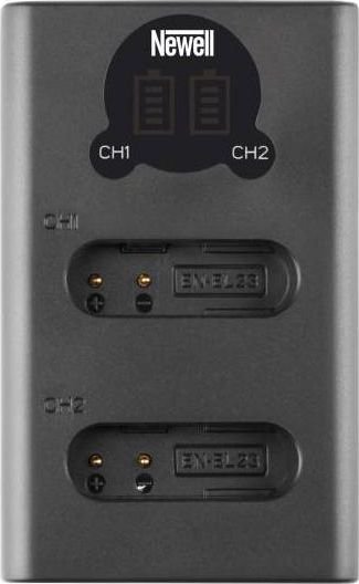 Camera charger Newell Dual-channel charger Newell DL-USB-C for EN-EL23 batteries