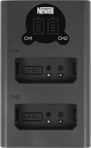 Camera charger Newell Dual-channel charger Newell DL-USB-C for LP-E10 batteries
