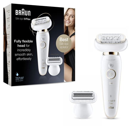 Braun Epilator | Silk-épil 9 Flex SES9006 | Number of power levels 2 | Wet & Dry | White|SES9006