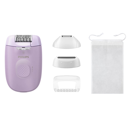Epiliatorius Philips Epilator  BRE257/00 Series 4000  Number of power levels 2  Purple