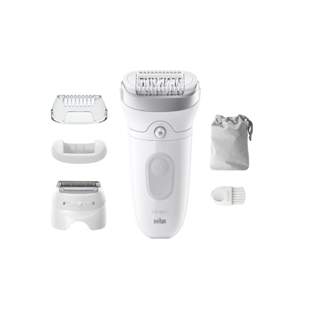 Braun Epilator | SE7-041 Silk épil 7 | Number of power levels 2 | Wet & Dry | White/Silver|SE7-041