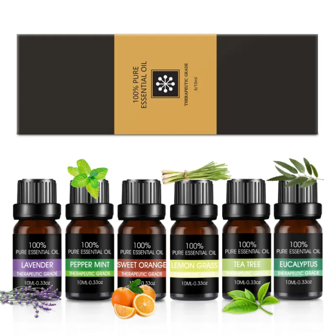 Ekologiškas eterinis aliejus Bohomi Home Spa 100% Pure 6 x 10ml