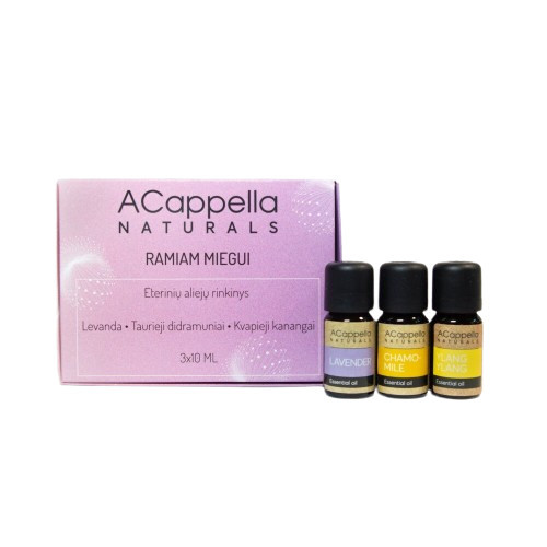 Acappella Essential Oils Set Eterinių aliejų rinkinys ramiam miegui, 1vnt.