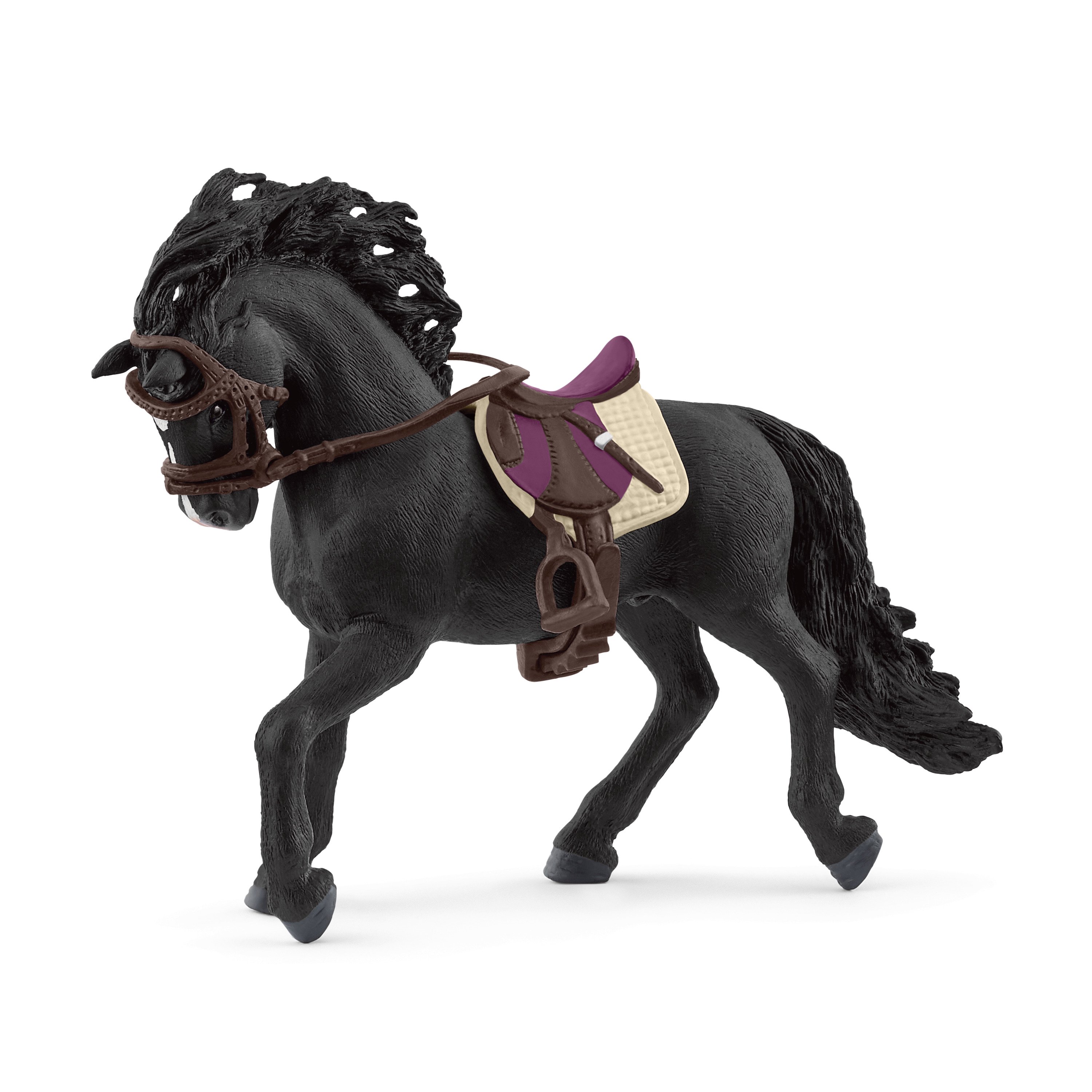 SCHLEICH HORSE CLUB Pura Raza Española veislės žirgas su priedais