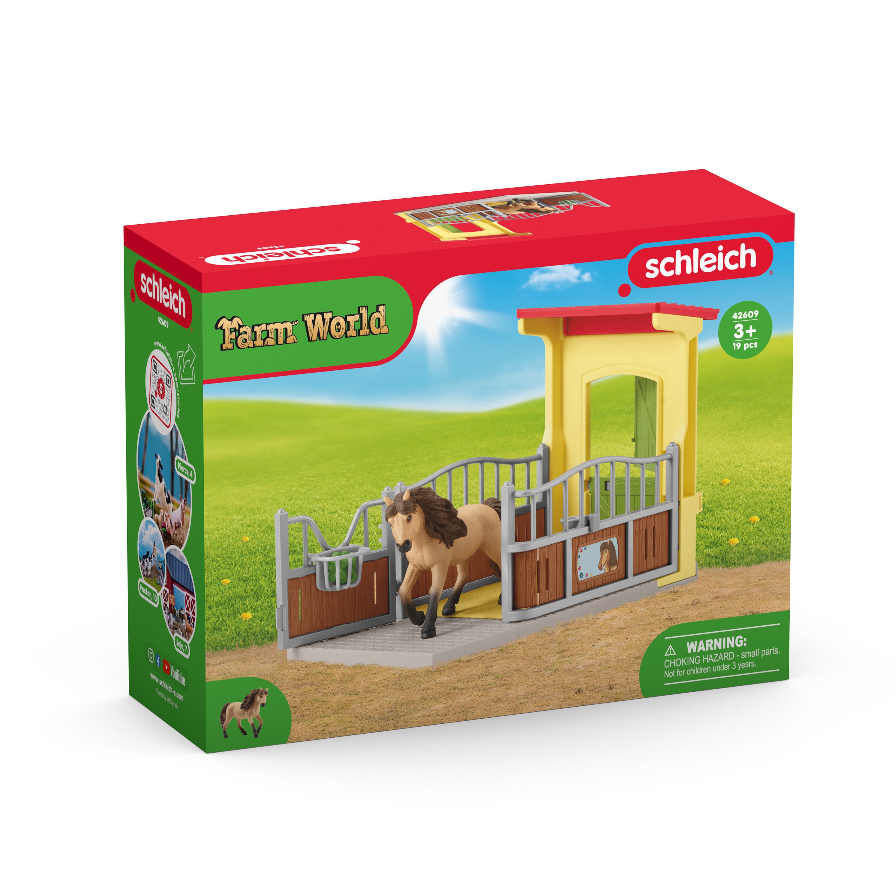 SCHLEICH FARM WORLD Ponių dėžutė su Islandijos puskraujų veislės žirgu