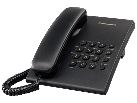 Telefonas PANASONIC KX-TS500FXB laidinis