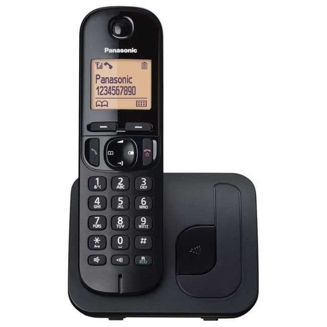 Telefonas PANASONIC KX-TGC210FXB  juodas