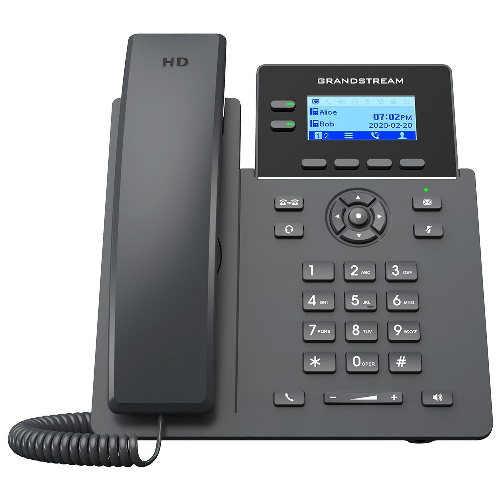 Grandstream Networks GRP2602G IP telefonas Juoda 2 linijos LCD „Wi-Fi“