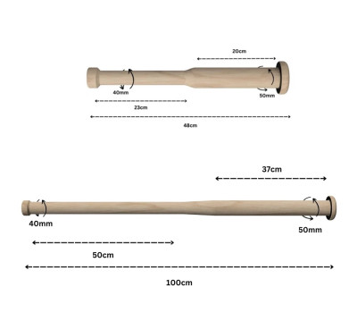 Sportbay Mace Ball lazda 48 arba 100 cm (Ilgis: 48 cm)