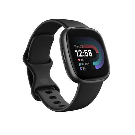 Versa 4 | Smart watch | NFC | GPS (satellite) | AMOLED | Touchscreen | Activity monitoring 24/7 | Waterproof | Bluetooth | Wi-Fi | Black/Graphite|FB523BKBK