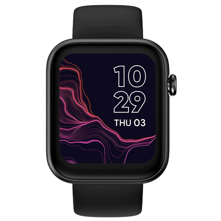 GTH2 | Smart watch | TFT | Touchscreen | 1.72” | Activity monitoring 24/7 | Waterproof | Bluetooth | Black|6940447104425