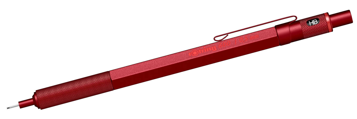 Automatinis pieštukas Rotring 600 0.5 Raudonas - 2114264