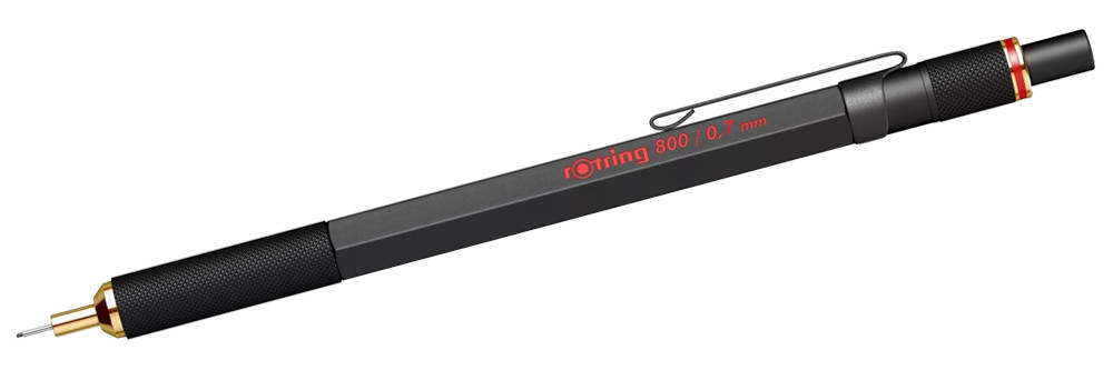 Automatinis pieštukas Rotring 800 0.7 Juodas - 1904446