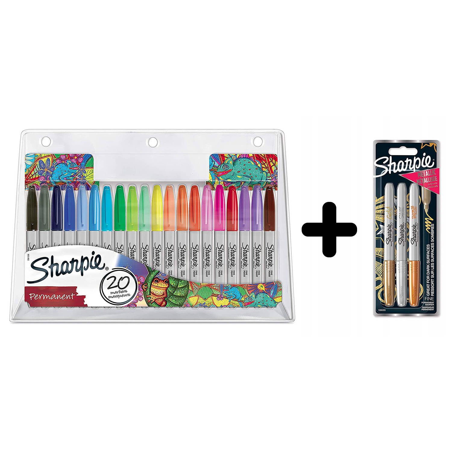 Sharpie Rinkinys: Fine 20 vnt. + Sharpie Metallic