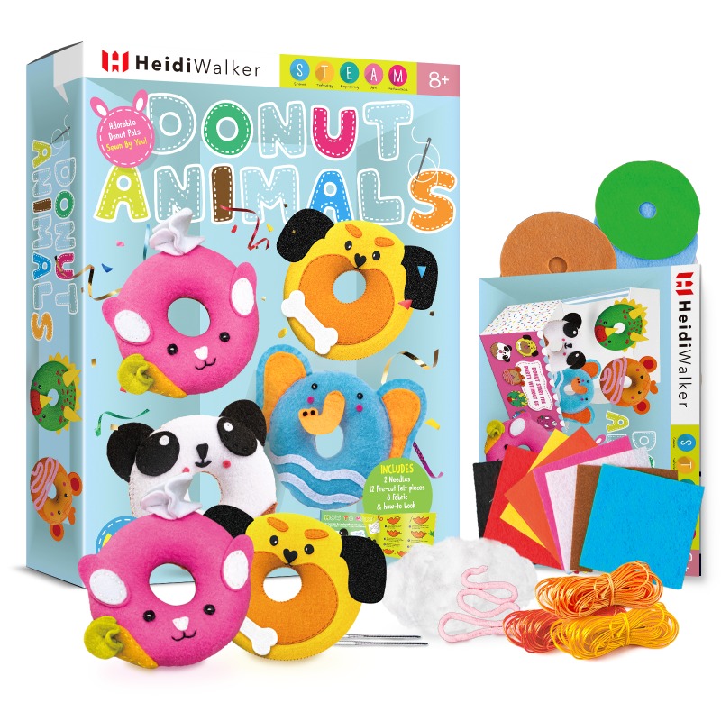 Kūrybinis rinkinys siuvinėjimas donuts spurgos 6 vnt