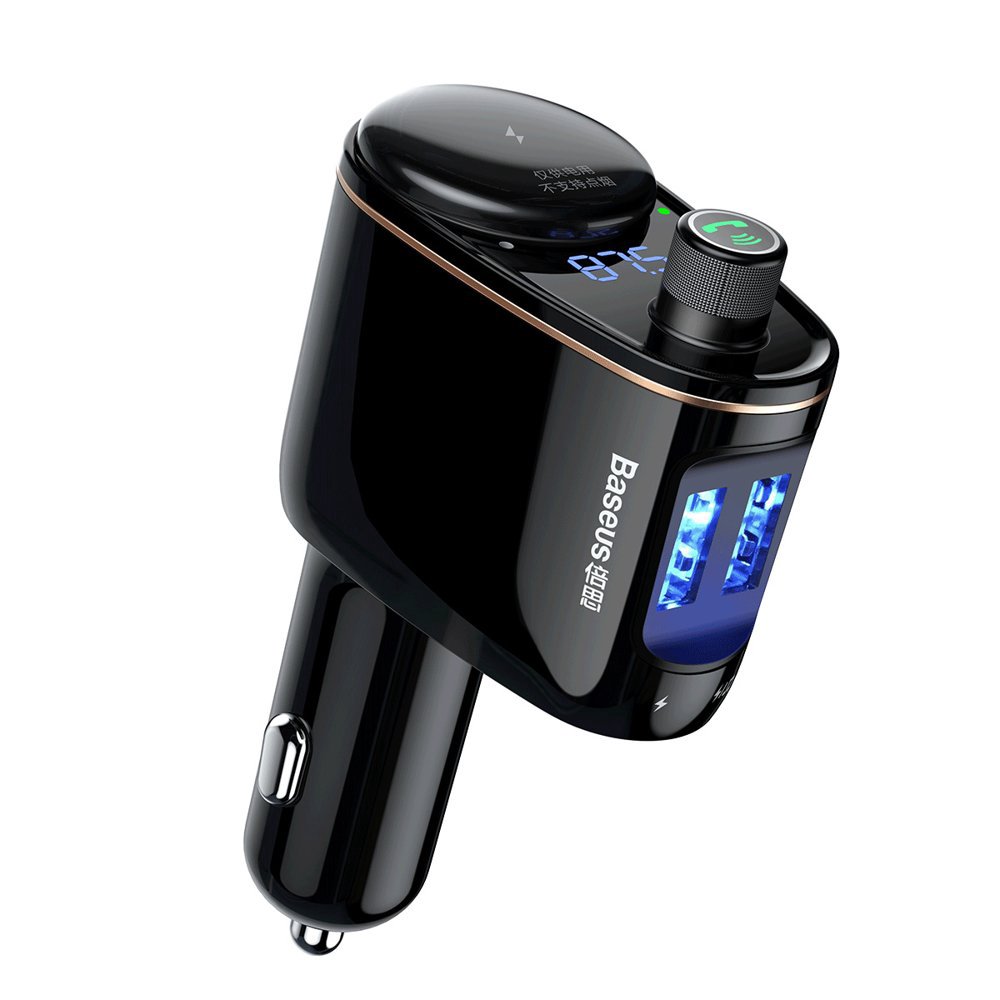 Automobilinis FM moduliatorius, įkroviklis su Bluetooth 12-24V 2xUSB 3