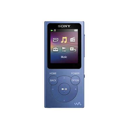 FM moduliatorius Sony Walkman NW-E394L MP3 with FM 8GB,Blue