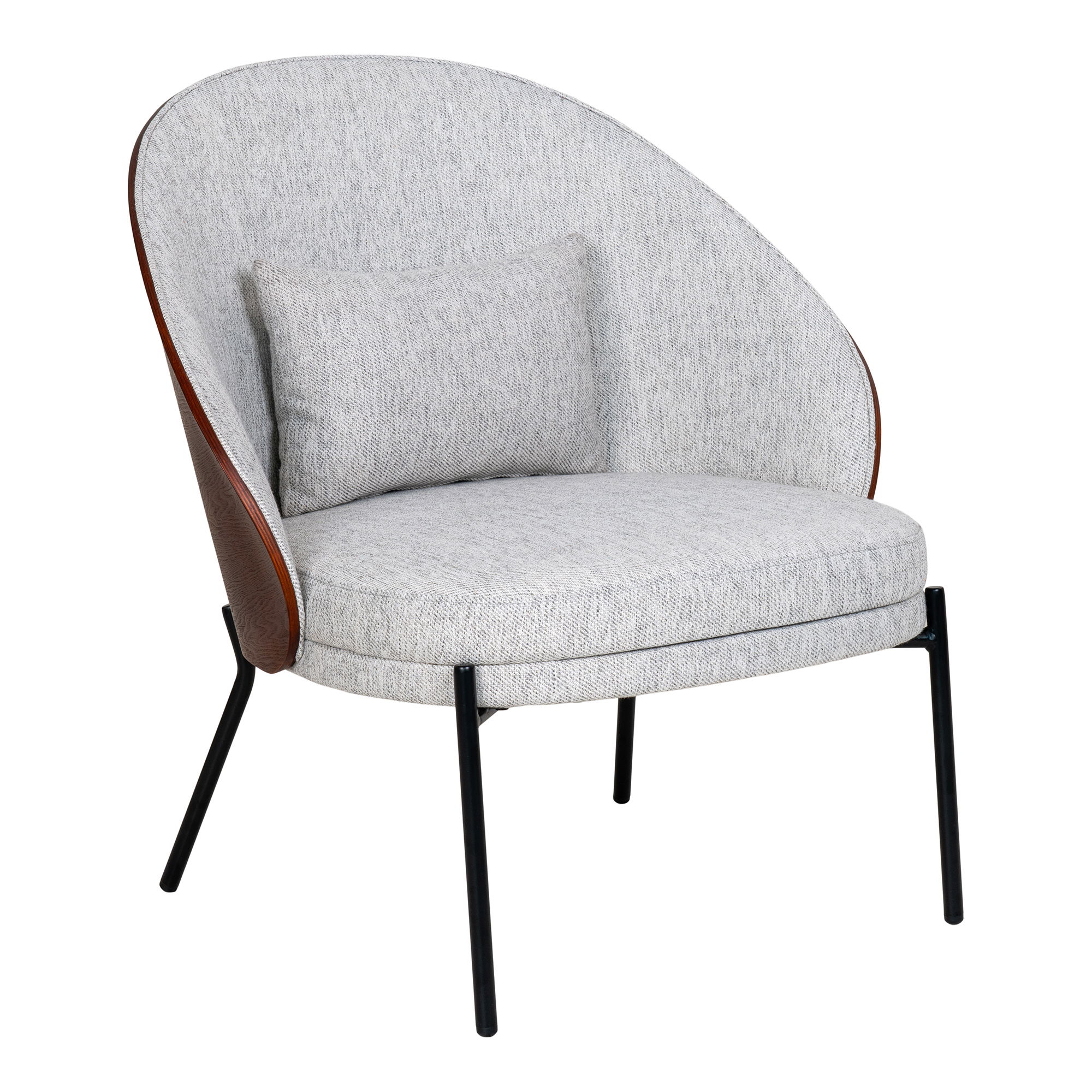 Fotelis | 78 x 81 x 71 cm | Pilka | Ruda