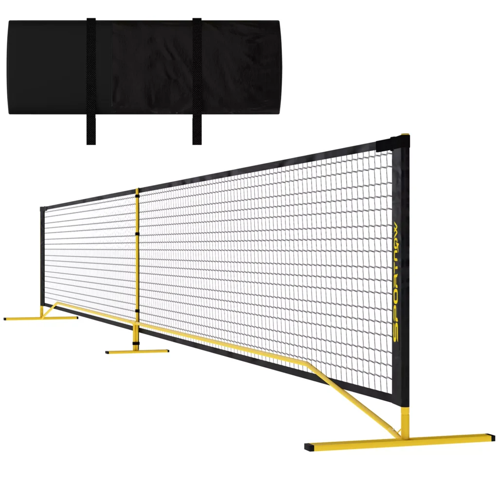 Pickleball nešiojamas tinklas, 6,7 m, su krepšiu