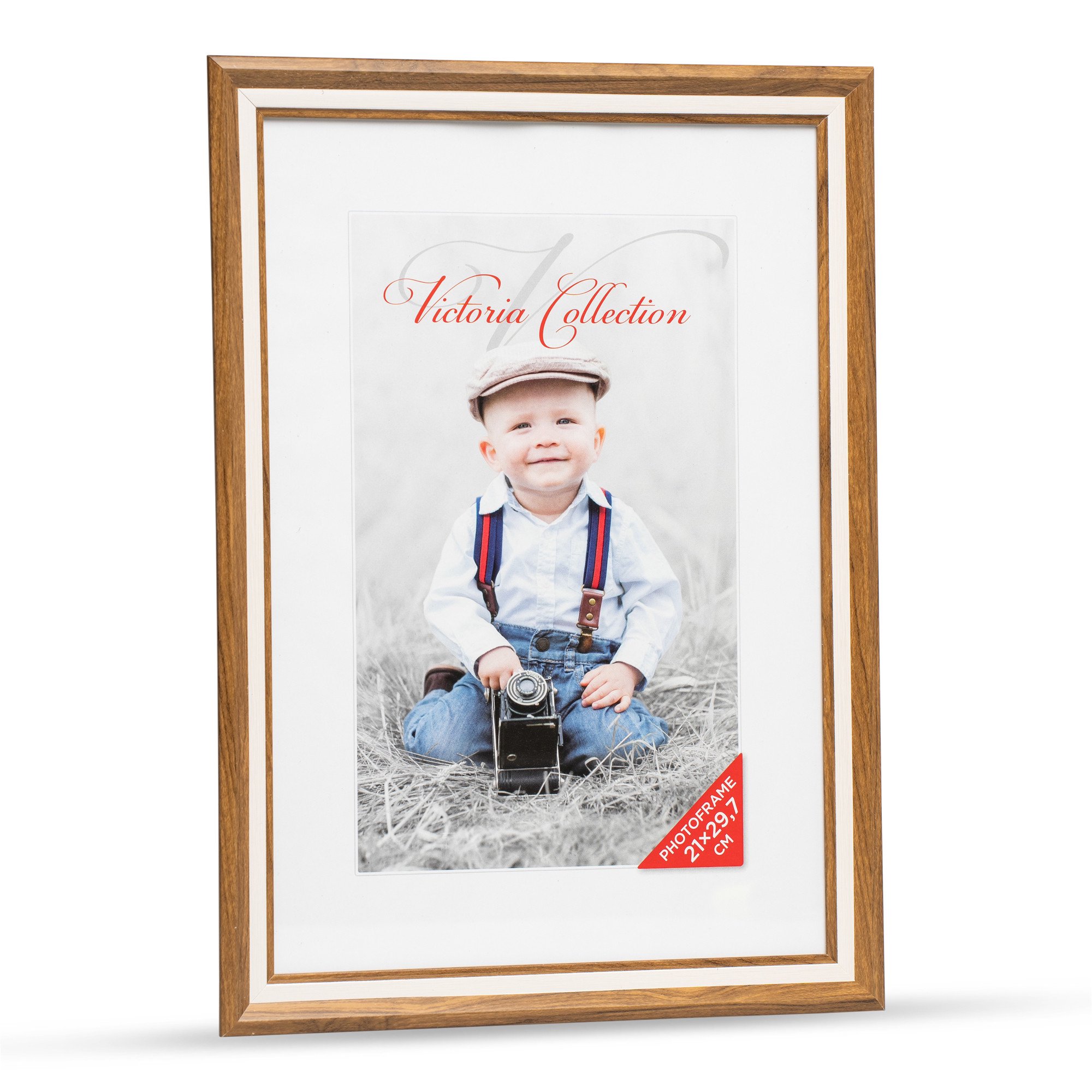 Photo frame Action 2 21x29,7 (A4), brown/white