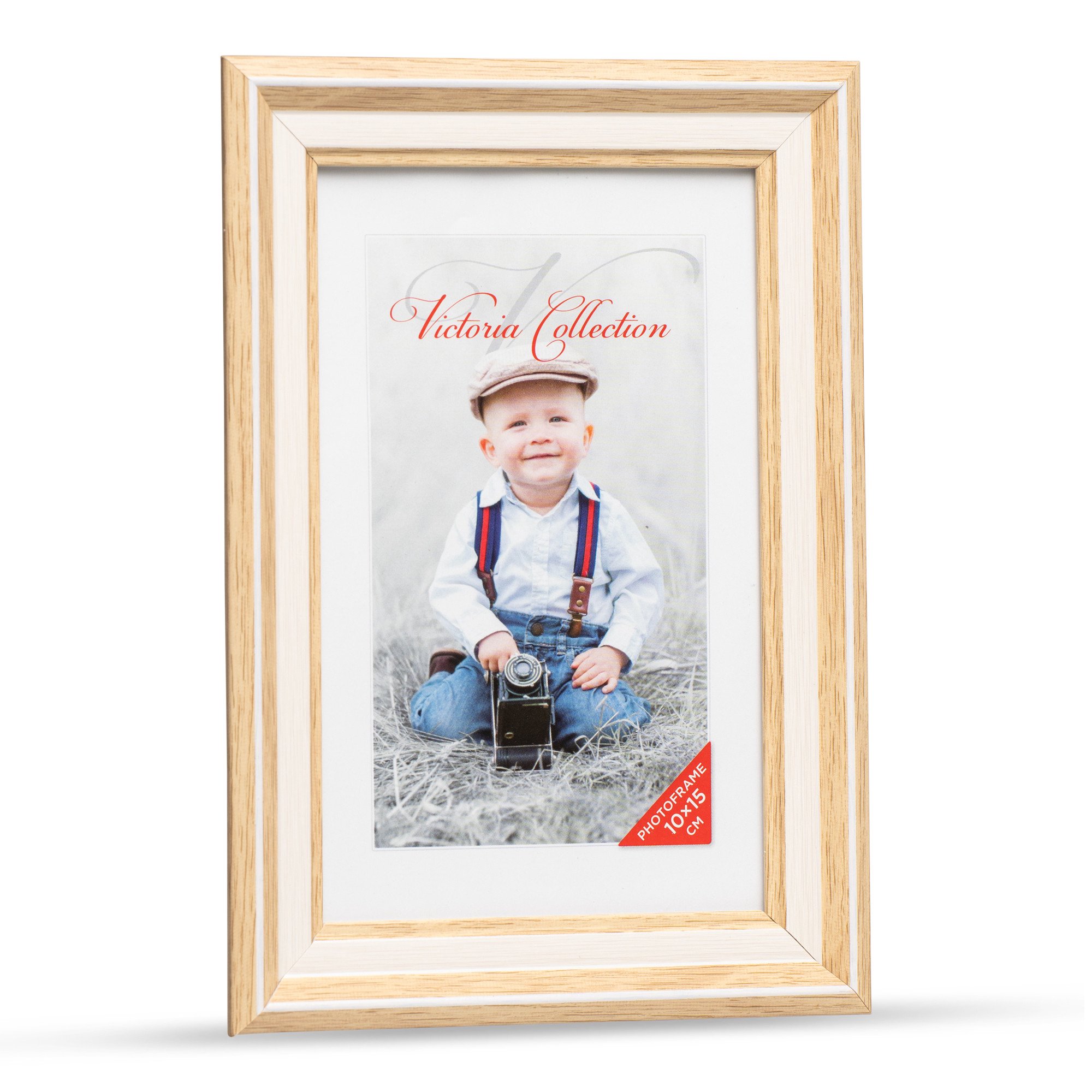 Photo frame Action 2 10x15, light brown/white