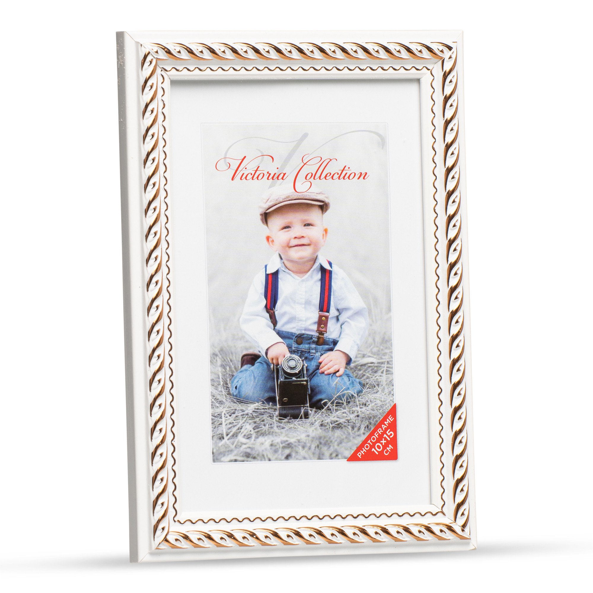 Photo frame Action 4 10x15, white/gold