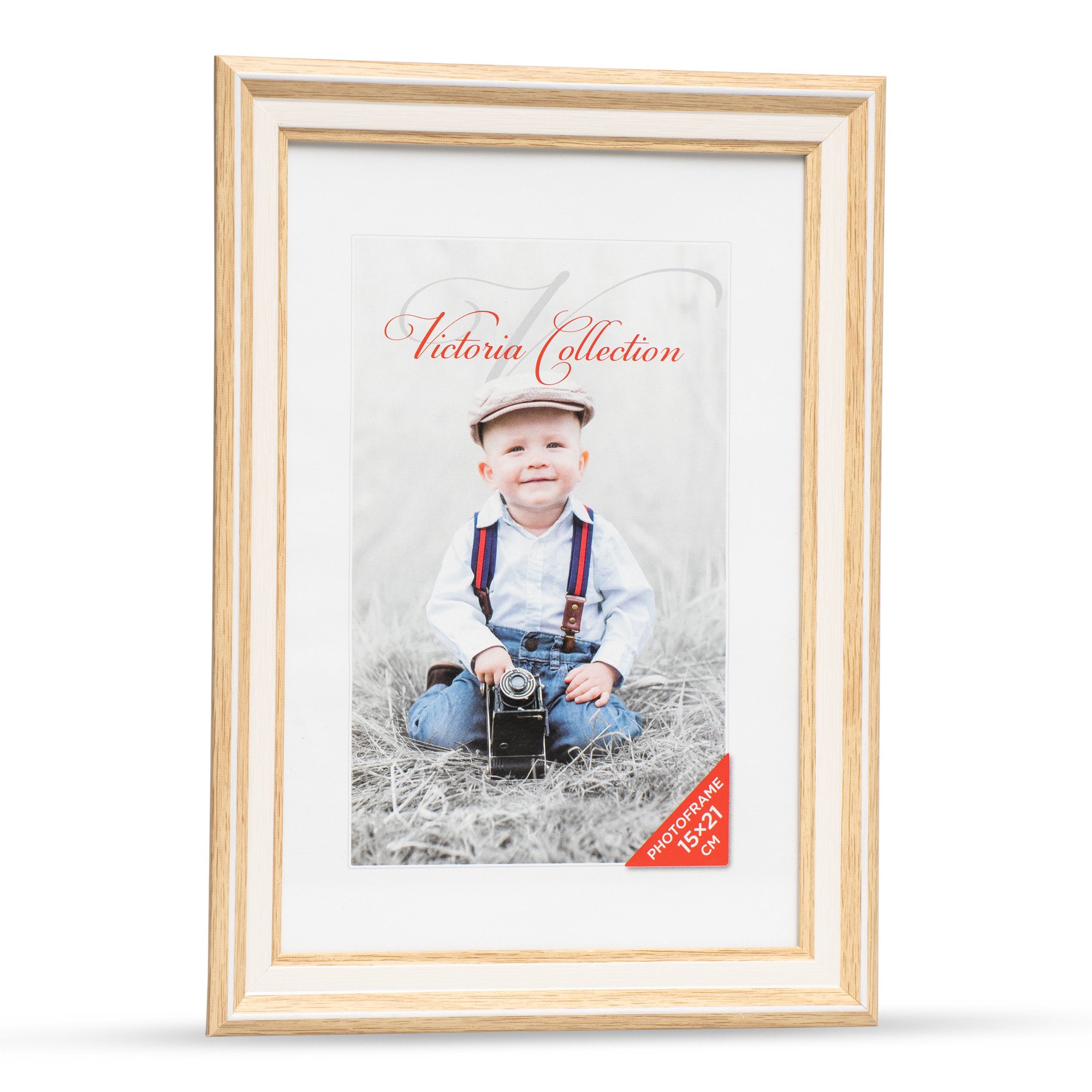 Photo frame Action 2 15x21, light brown/white