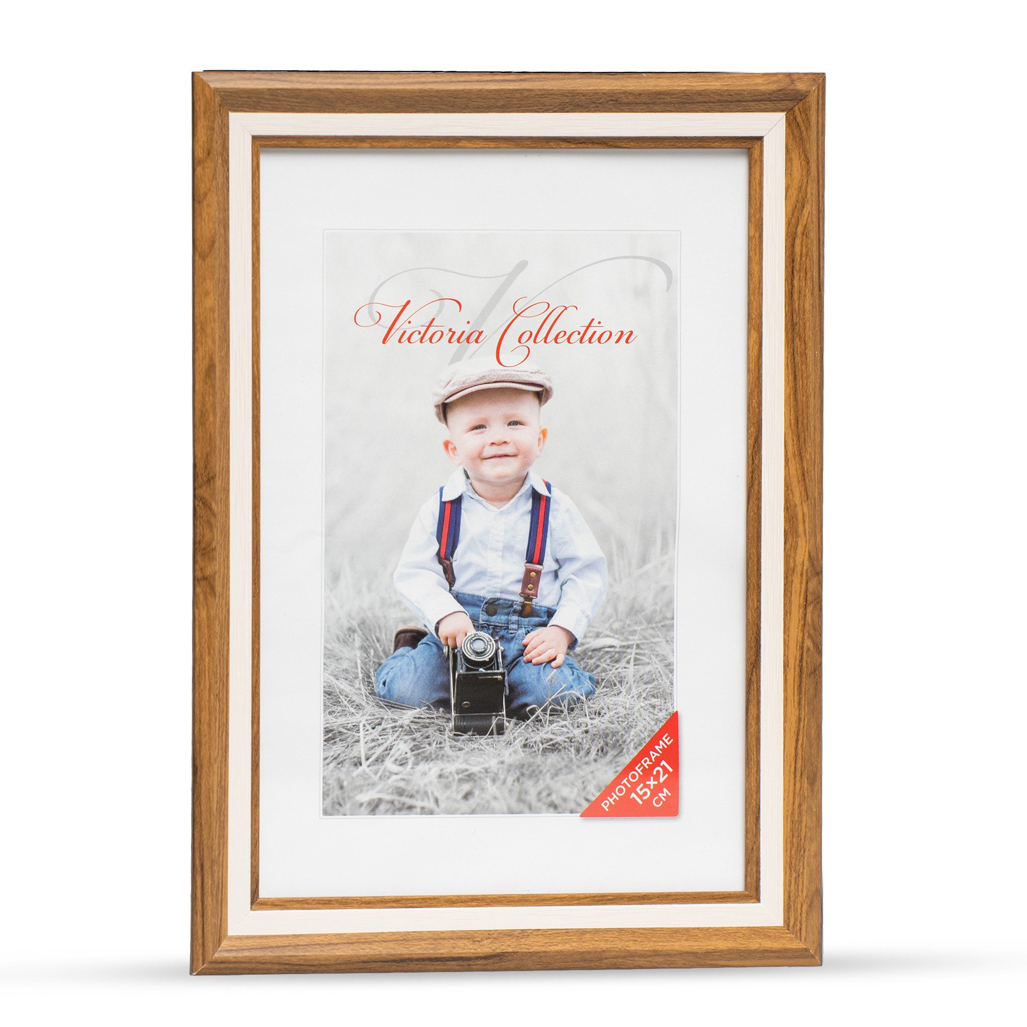 Photo frame Action 2 15x21, brown/white