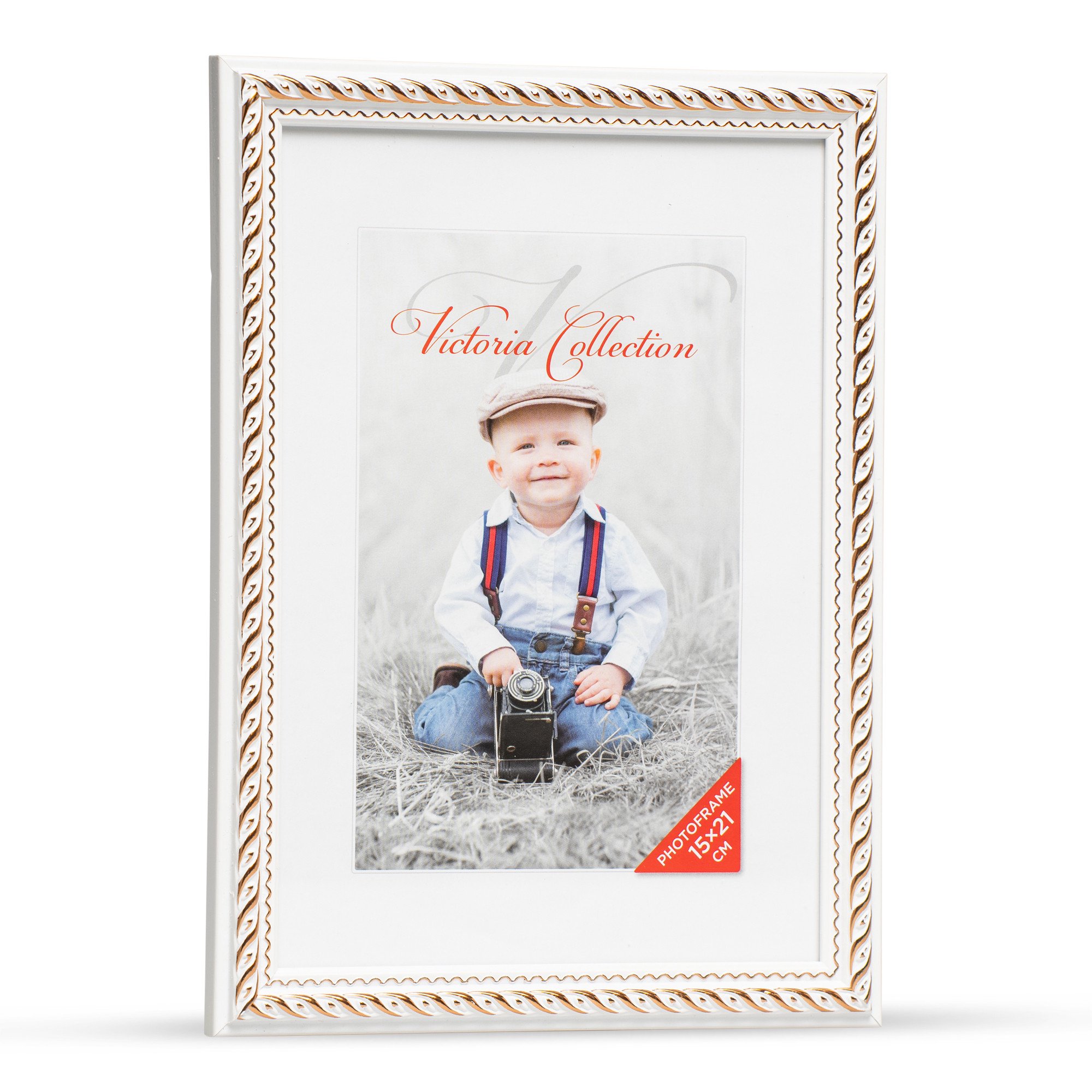 Photo frame Action 4 15x21, white/gold