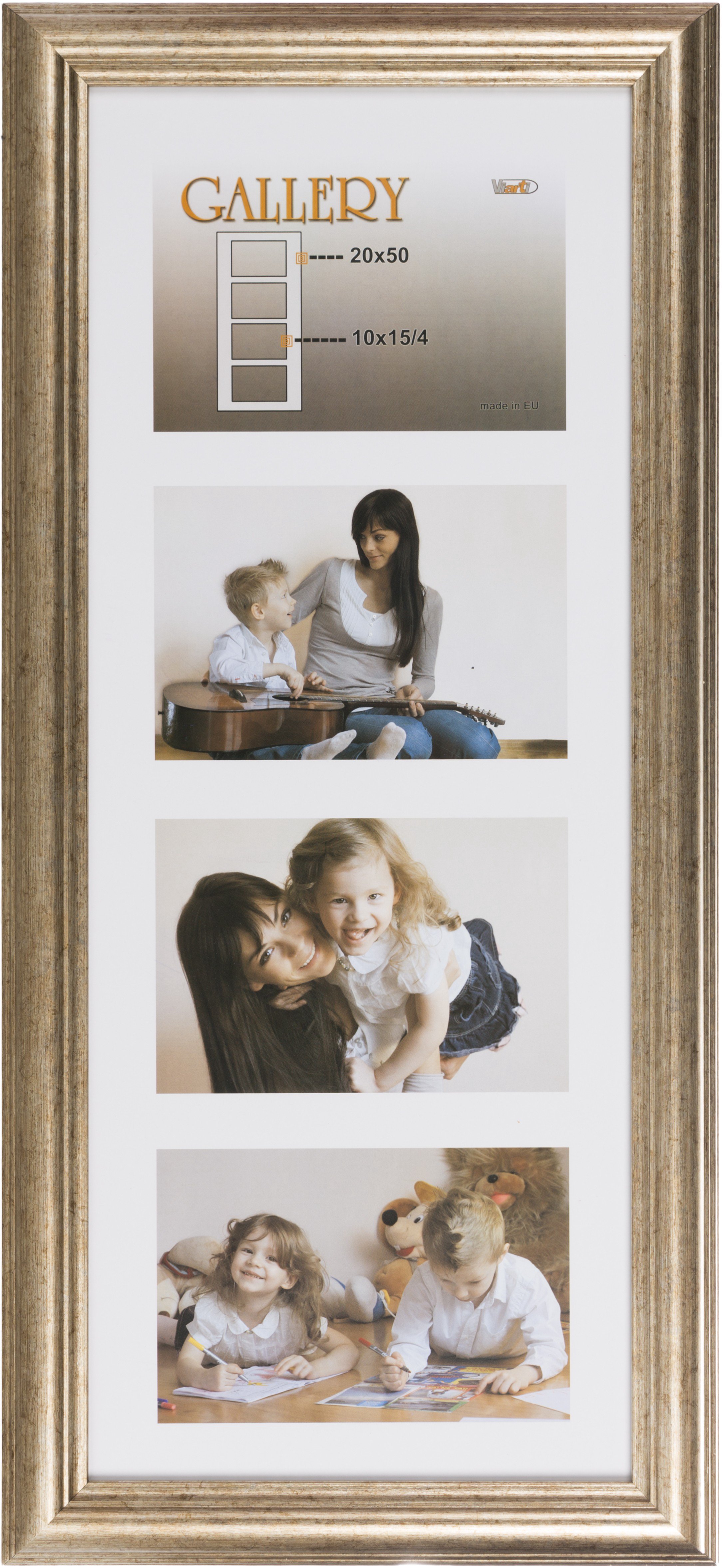 Photo frame Ema Gallery 20x50/4/10x15, bronze (VF3968)