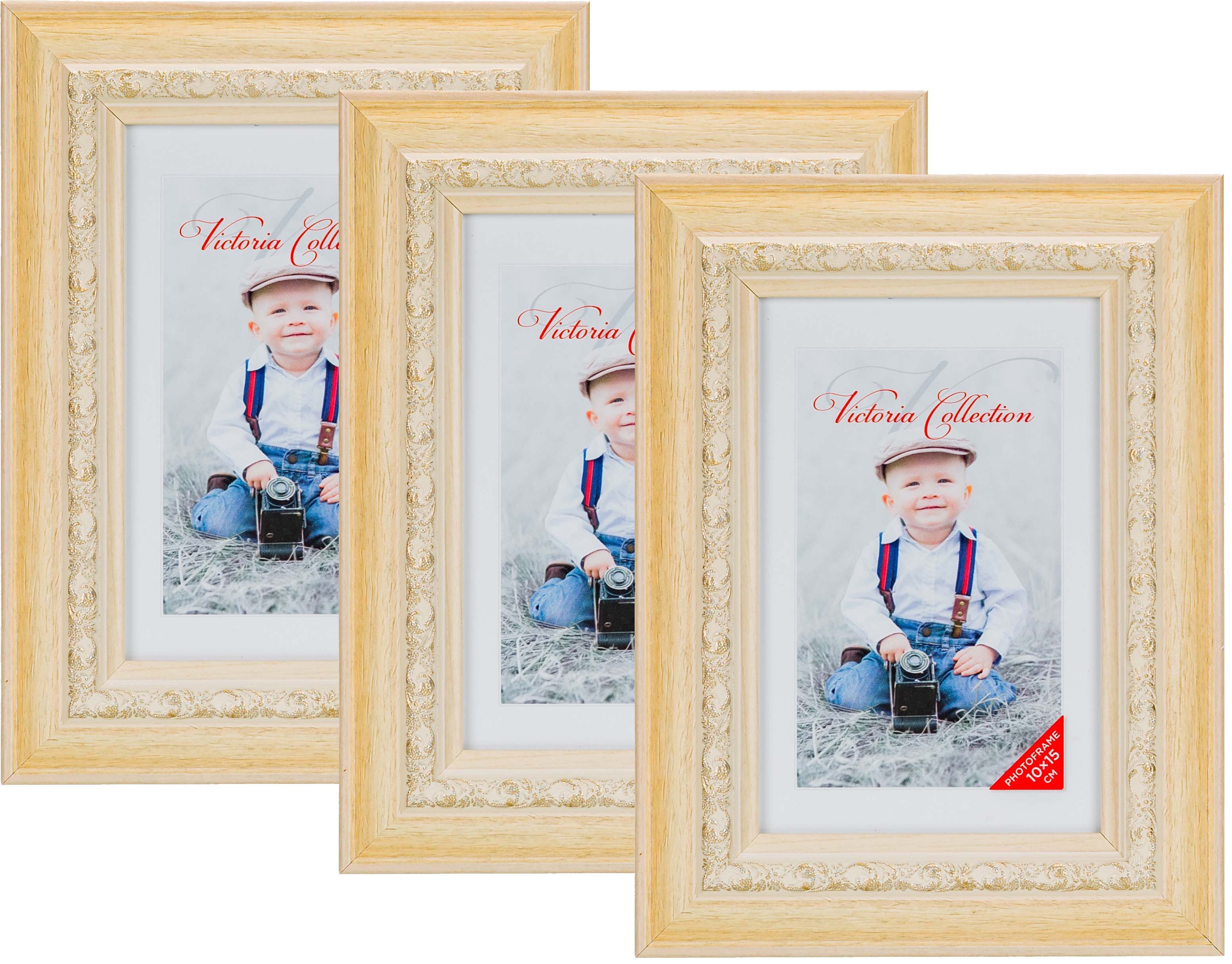 Photo frame Seoul 10x15, beige 3pcs (1303539)