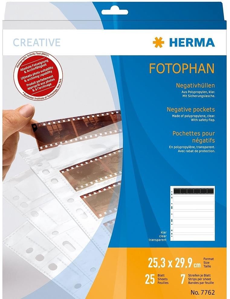 Herma negative sleeve 6 PP CL 25 sheets (7762)