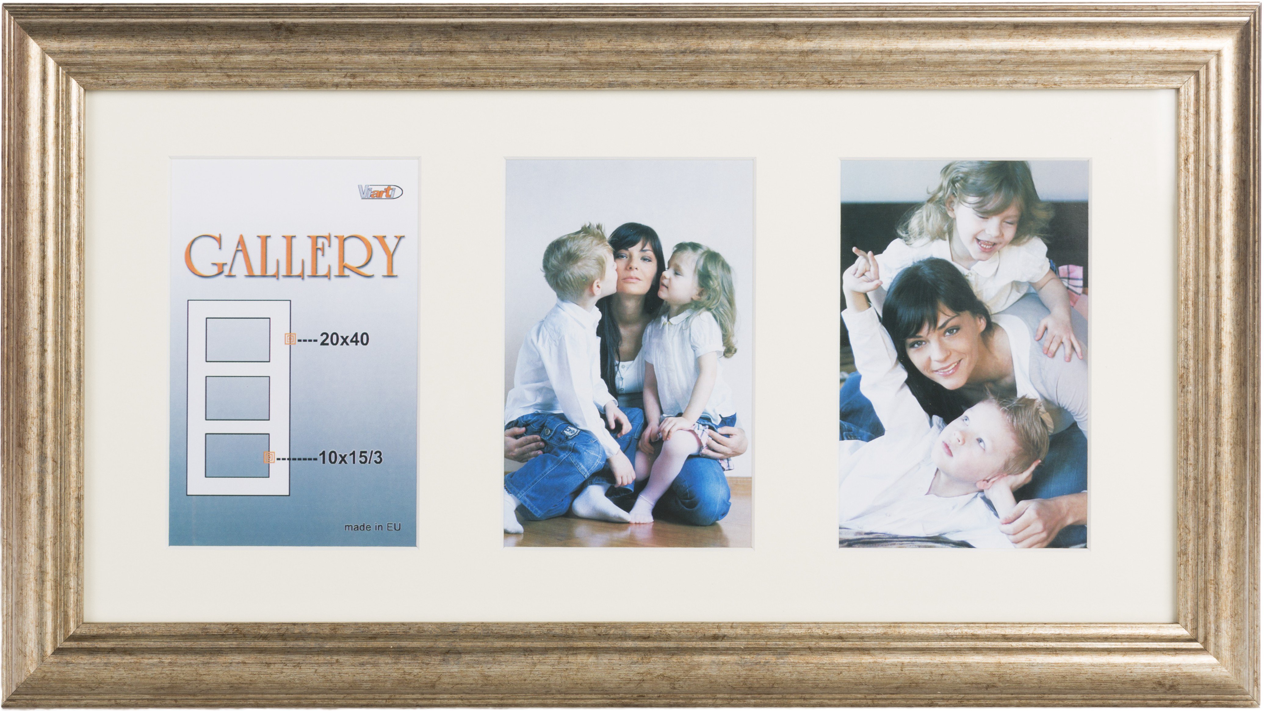 Photo frame Ema Gallery 20x40/3/10x15, bronze (VF3968)