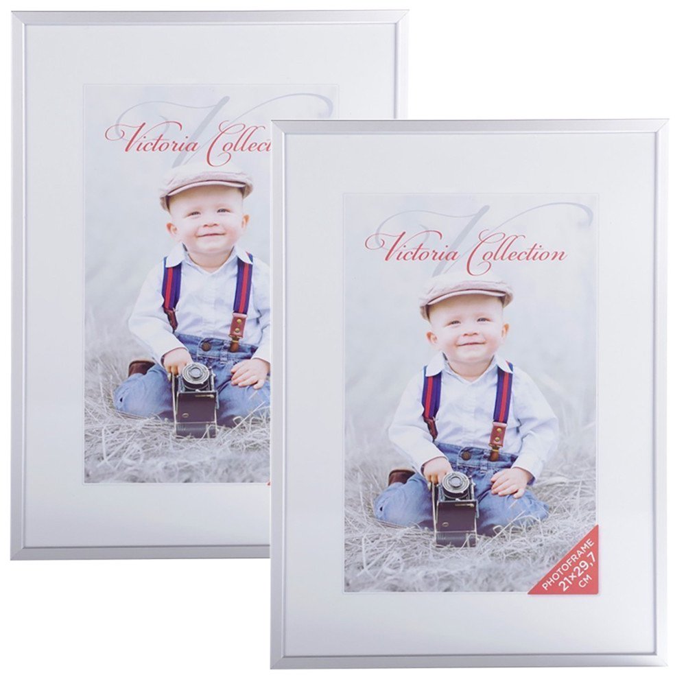 Photo frame Aluminium 21x29,7 (A4), grey 2pcs