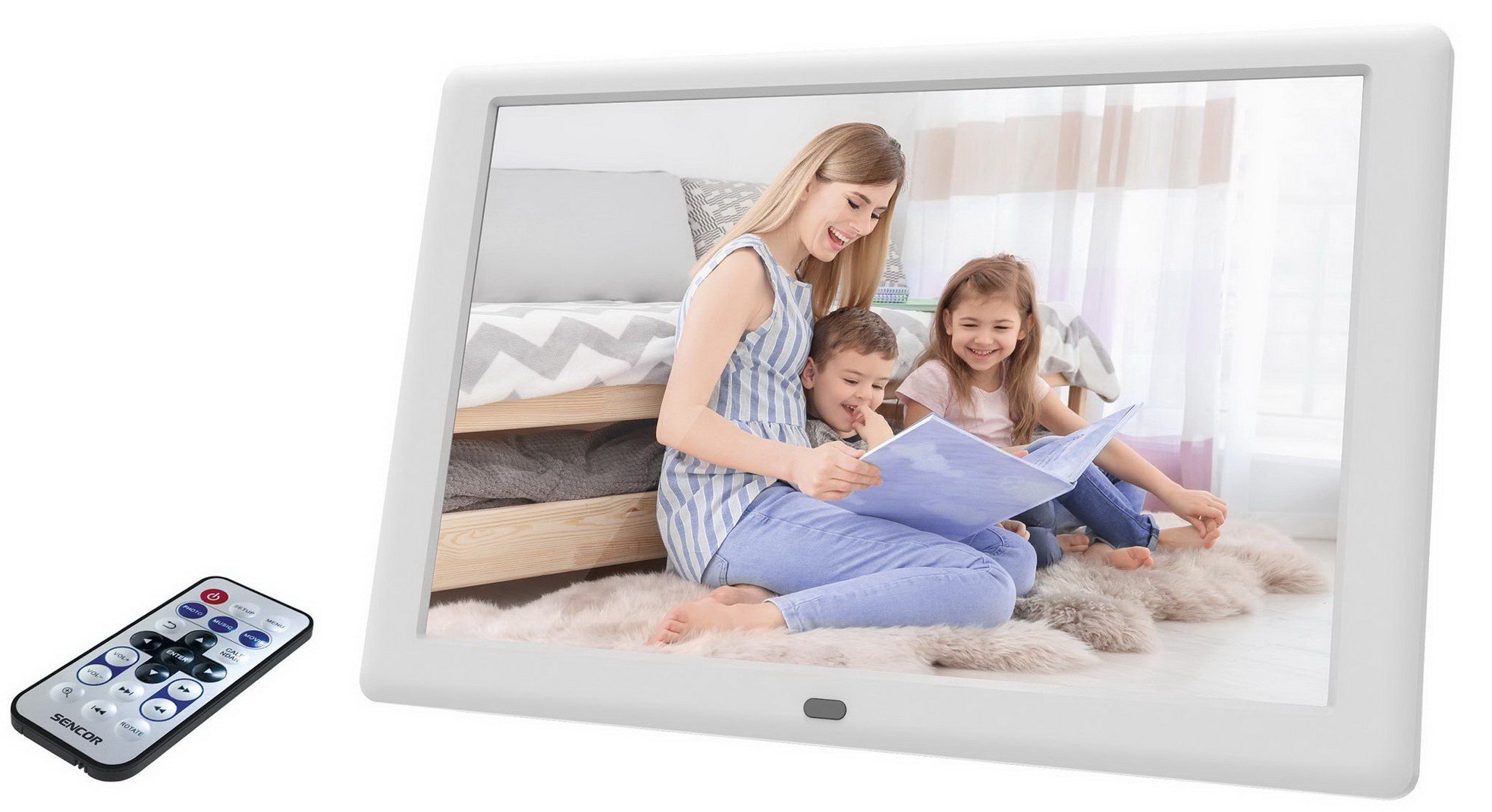 Sencor digital photo frame SDF 1082 WH, white