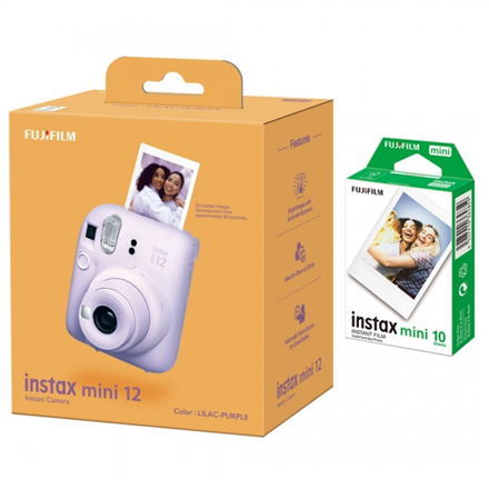 Fotoaparatas Fujifilm Instax Mini 12+Instax Mini Glossy (10pl) Lilac Purple