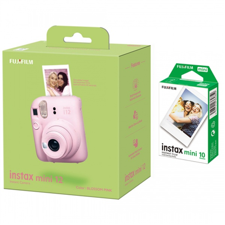 Fujifilm | Instax Mini 12 Camera + Instax Mini Glossy (10pl) | Blossom Pink | 800|4779051161645