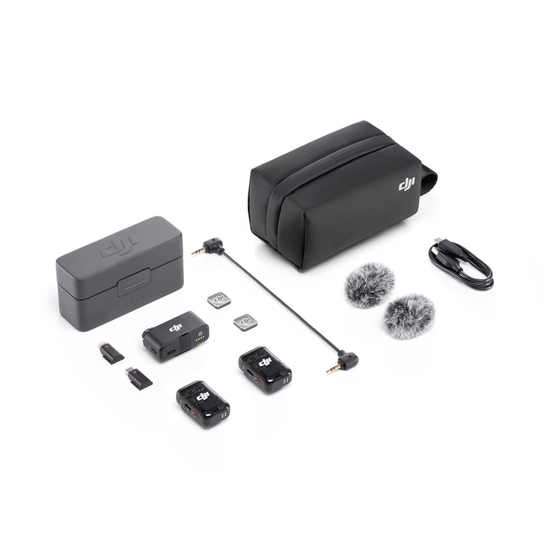 DJI Mic 2 belaidžių mikrofonų sistema v2.0 /  2TX + 1RX + Charging Case