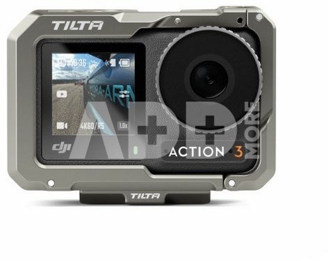 Camera Cage for DJI Osmo Action 3 Basic Kit - Titanium Gray