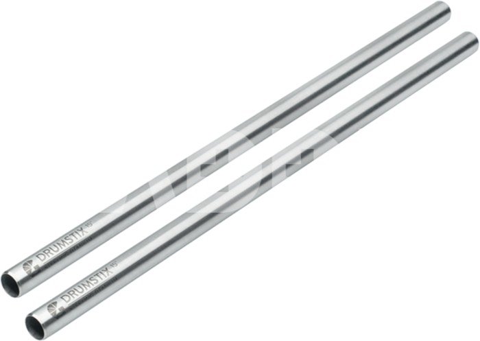 BRIGHT TANGERINE Drumstix 15mm Sterling Titanium Support Rods (15", Pair)